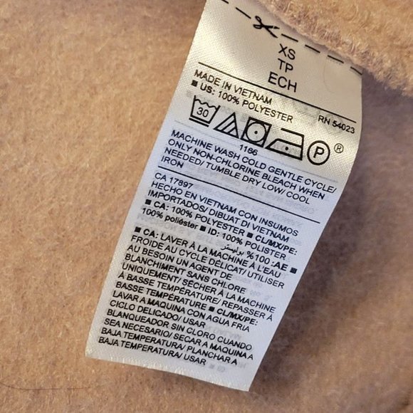 Old Navy Pink Rose Soft Brushed Over Pea Coat Size XS - Picture 4 of 11